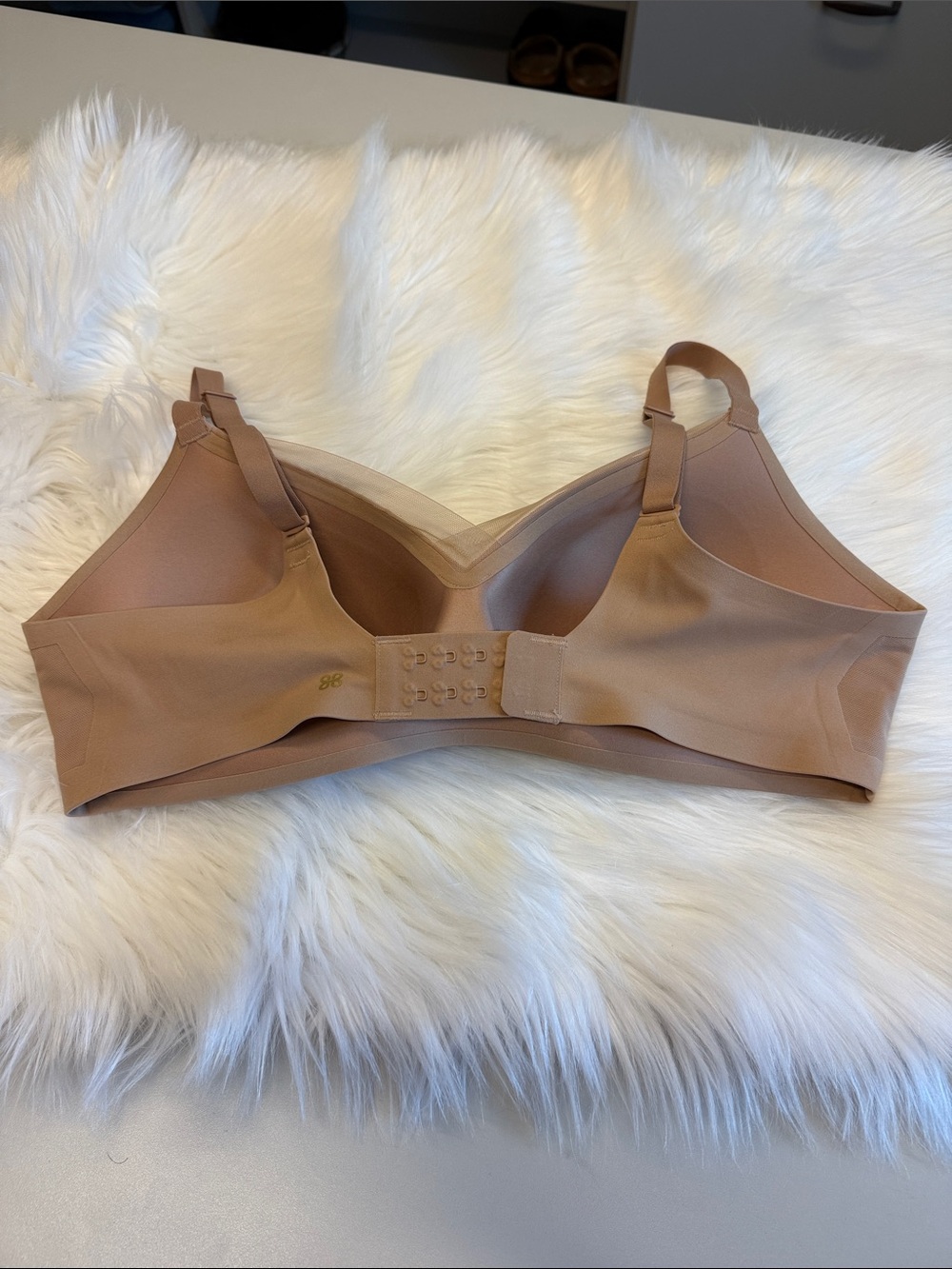 Honeylove Crossover Contour Wireless Nude Comfy T-Shirt Bra 34C - Picture 2 of 7
